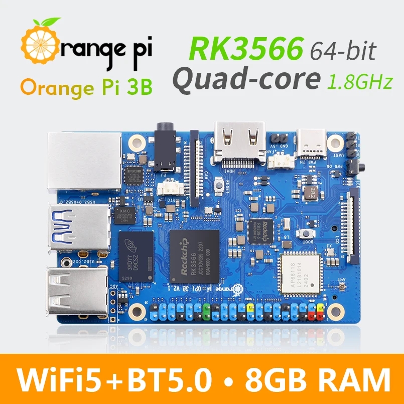 오렌지 파이 3B 8GB 4GB 2GB 램 RK3566 - Rockchip Rk3588 Development Board 리뷰 및 가격